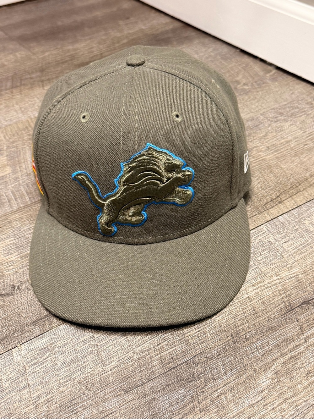 New Era Olive Green and Yellow Camo NFL 59FIFTY Fitted Hat Salute to Service